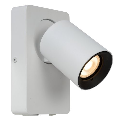 LUCIDE NIGEL Wall spotlight 1xGU10/5W + USB White venkovní svítidlo - obrázek