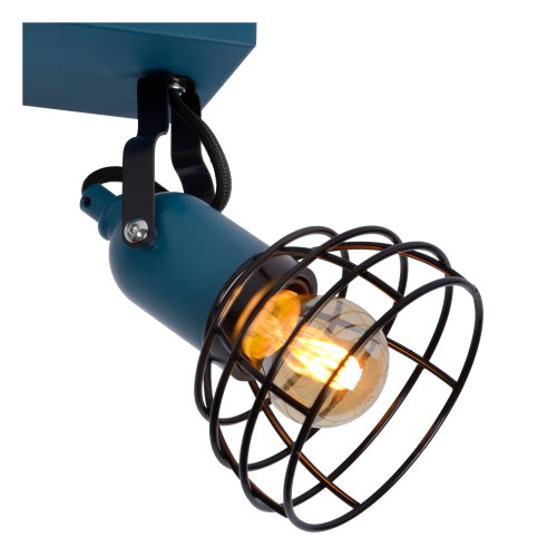 LUCIDE PAULIEN Ceiling spotlight 2xE27 60W Blue bodové svítidlo, bodovka - obrázek