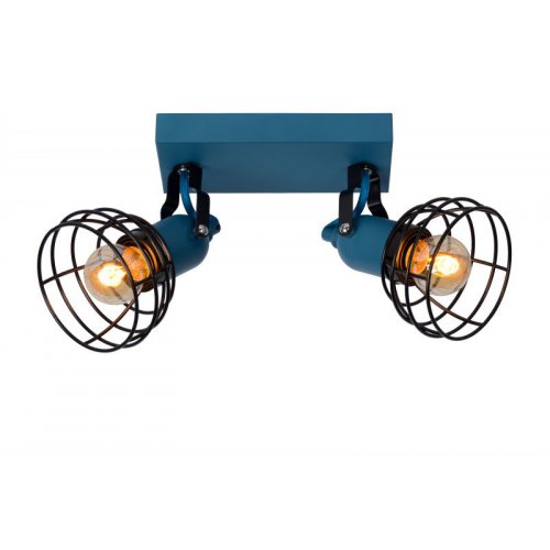 LUCIDE PAULIEN Ceiling spotlight 2xE27 60W Blue bodové svítidlo, bodovka