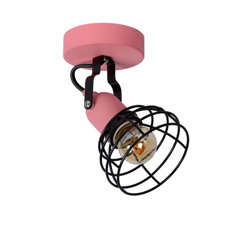 LUCIDE PAULIEN Wall spot 1xE27 60W Pink bodové svítidlo, bodovka - obrázek