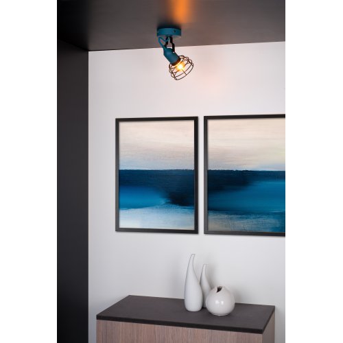 LUCIDE PAULIEN Wall spot 1xE27 60W Blue bodové svítidlo, bodovka - obrázek