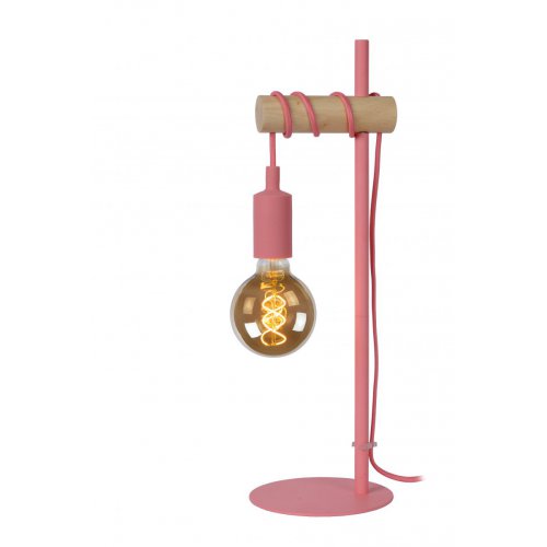 LUCIDE PAULIEN Table Lamp 1xE27 60W Pink stolní lampa - obrázek