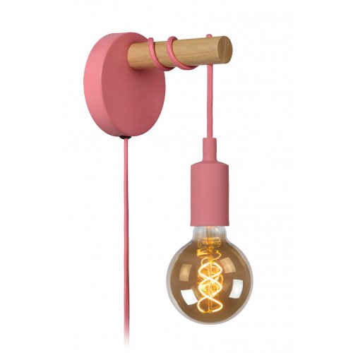 LUCIDE PAULIEN Walllight 1xE27 60W Pink nástěnné svítidlo - obrázek