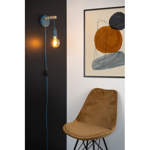 LUCIDE PAULIEN Walllight 1xE27 60W Blue nástěnné svítidlo - obrázek