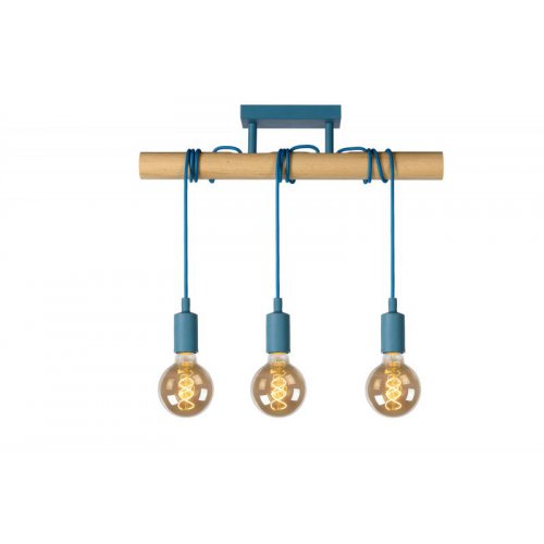 LUCIDE PAULIEN Ceiling Light 1xE27 60W Blue závěsné svítidlo, lustr - obrázek