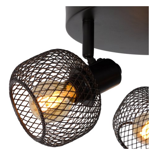 LUCIDE MAREN Ceiling spotlight 3x E14 Black bodové svítidlo, bodovka - obrázek