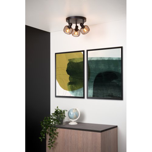 LUCIDE MAREN Ceiling spotlight 3x E14 Black bodové svítidlo, bodovka - obrázek