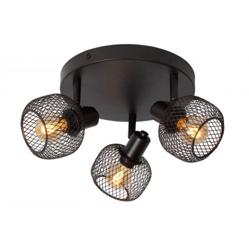 LUCIDE MAREN Ceiling spotlight 3x E14 Black bodové svítidlo, bodovka