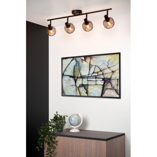 LUCIDE MAREN Ceiling spotlight 4x E14 Black bodové svítidlo, bodovka - obrázek