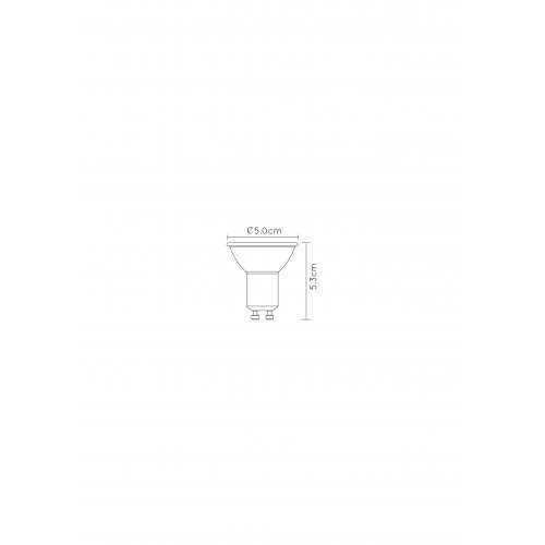 LUCIDE LED BULB Dimmable GU10/5W 3step White žárovka, zářivka - obrázek