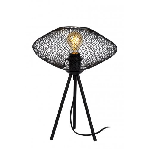 LUCIDE MESH Tablelamp E27/40W Black stolní lampa - obrázek