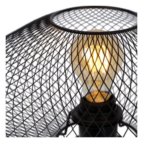 LUCIDE MESH Tablelamp E27/40W Black stolní lampa - obrázek