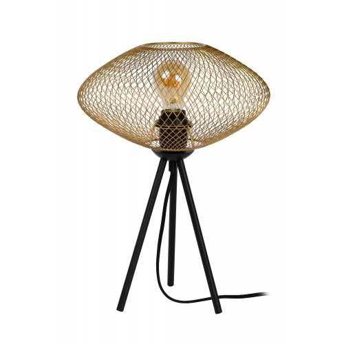 LUCIDE MESH Tablelamp E27/40W Matt gold stolní lampa - obrázek