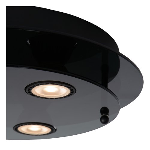 LUCIDE OKNO Ceiling Light Round Black - obrázek