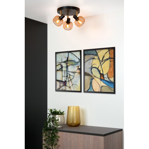 LUCIDE MAREN Ceiling spotlight 3x E14 Gold / Black bodové svítidlo, bodovka - obrázek