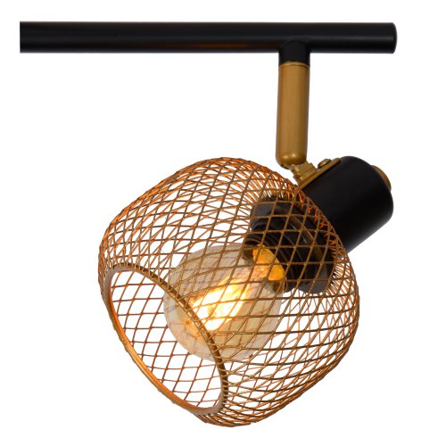 LUCIDE MAREN Ceiling spotlight 4x E14 Gold / Black bodové svítidlo, bodovka - obrázek