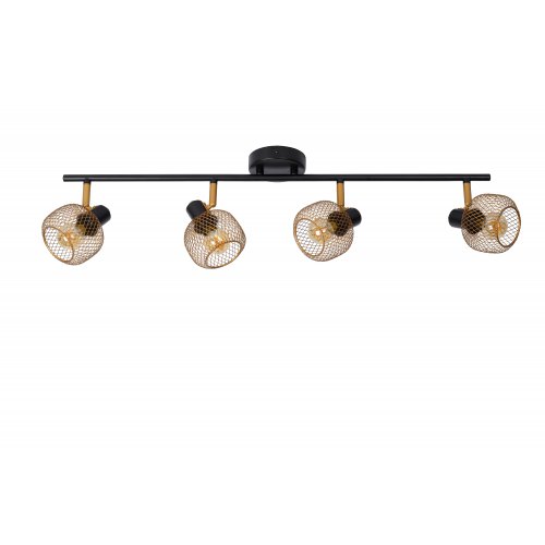 LUCIDE MAREN Ceiling spotlight 4x E14 Gold / Black bodové svítidlo, bodovka - obrázek