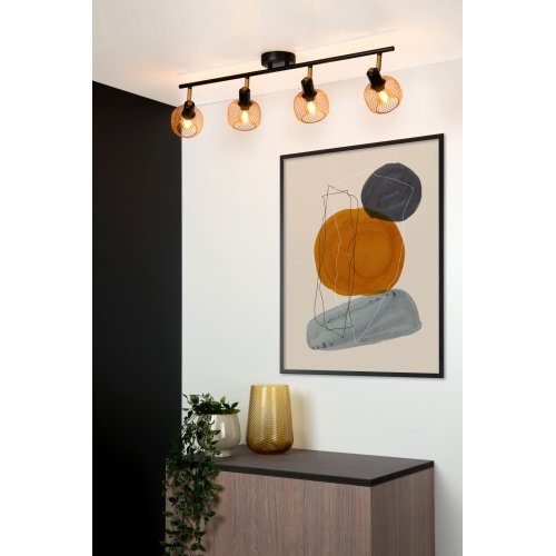 LUCIDE MAREN Ceiling spotlight 4x E14 Gold / Black bodové svítidlo, bodovka - obrázek