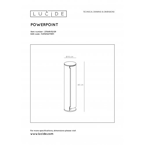 LUCIDE POWERPOINT NL/DUI Plug box - obrázek