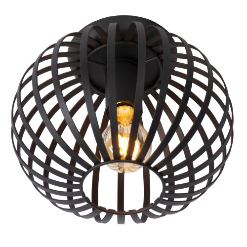 LUCIDE MANUELA Table lamp E27/40W Black - obrázek