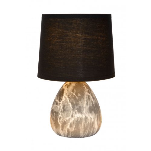 LUCIDE MARMO Table lamp E14/40W Black stolní lampa - obrázek