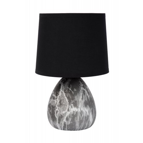 LUCIDE MARMO Table lamp E14/40W Black stolní lampa - obrázek