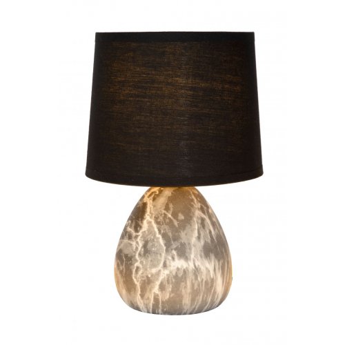 LUCIDE MARMO Table lamp E14/40W Black stolní lampa