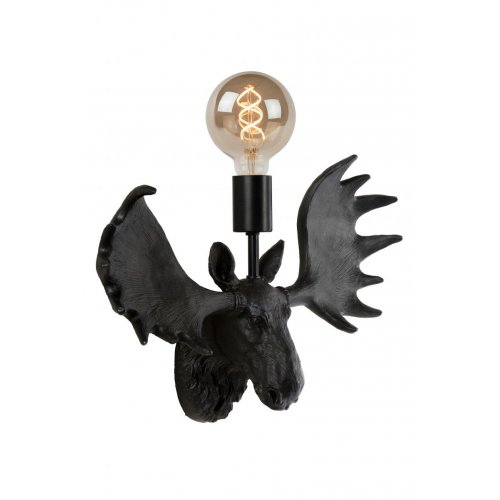 LUCIDE MOOSE Wall light E27/40W Black nástěnné svítidlo - obrázek