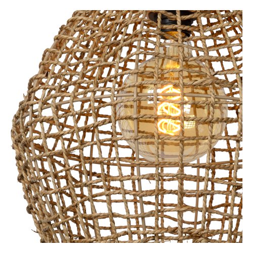 LUCIDE ALBAN Pendant E27/40W Light Wood závěsné svítidlo, lustr - obrázek