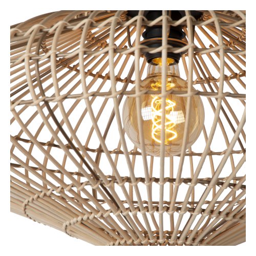 LUCIDE MAGALI Ceiling Light E27/40W Natural Rotan - obrázek