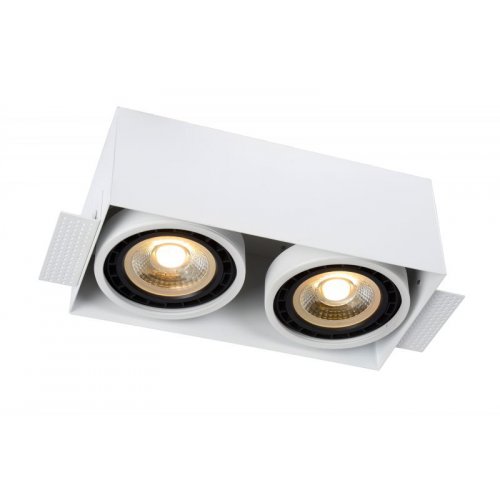 LUCIDE TRIMLESS Recessed spotlight 2xGU10 White bodové svítidlo, bodovka