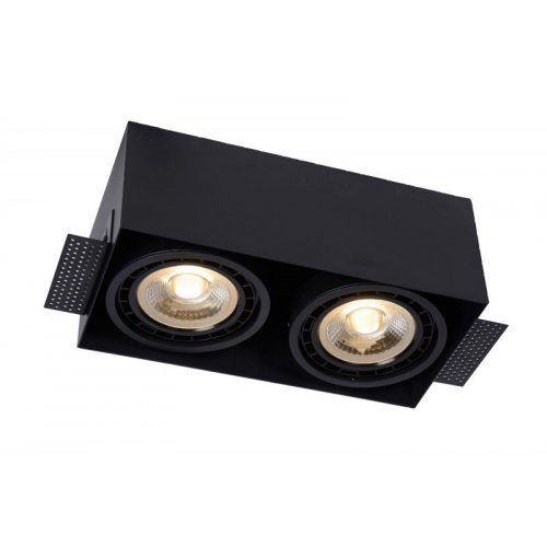 LUCIDE TRIMLESS Recessed spotlight 2xGU10 Black bodové svítidlo, bodovka