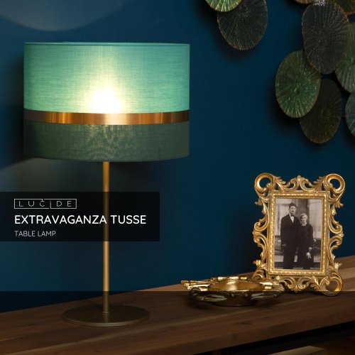 LUCIDE Lucide EXTRAVAGANZA TUSSE - Table lamp - ? 30 cm - 1xE27 - Green stolní lampa - obrázek