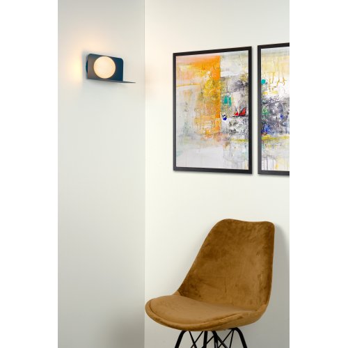 LUCIDE BONNI Wall Light G9/28W Blue/Opal Glass nástěnné svítidlo - obrázek