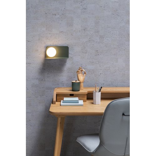 LUCIDE BONNI Wall Light G9/28W Green/Opal Glass nástěnné svítidlo - obrázek