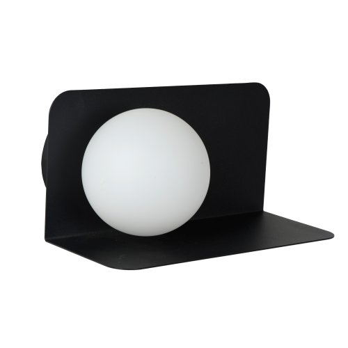 LUCIDE BONNI Wall Light G9/28W Black/Opal Glass nástěnné svítidlo - obrázek