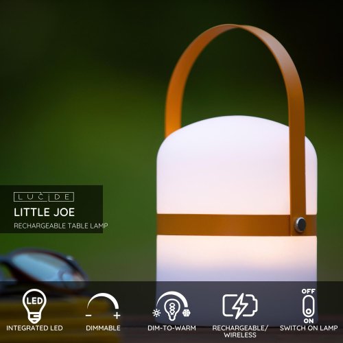 LUCIDE LITTLE JOE Table Lamp LED 3W  White/Curry venkovní svítidlo - obrázek