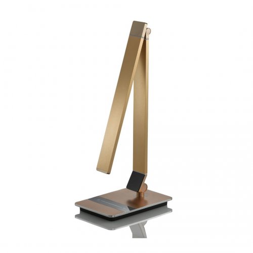 ESTO 722007 YUNA stolní pracovní lampa broušený hliník v barvě bronzu - obrázek