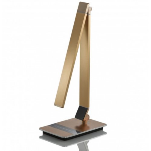 ESTO 722007 YUNA stolní pracovní lampa broušený hliník v barvě bronzu - obrázek