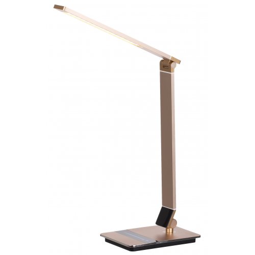 ESTO 722007 YUNA stolní pracovní lampa broušený hliník v barvě bronzu - obrázek