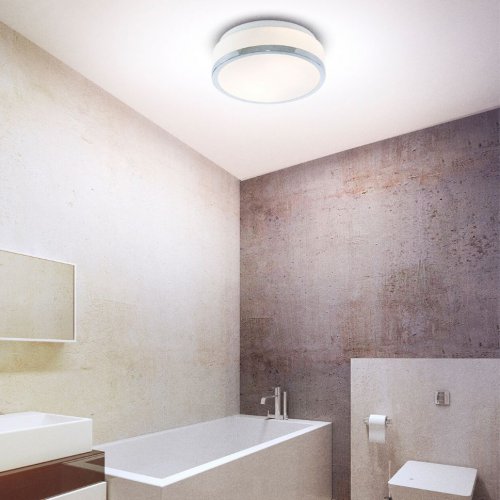 Flush IP44 stropní svítidlo 2xE27 bílá 23cm - obrázek