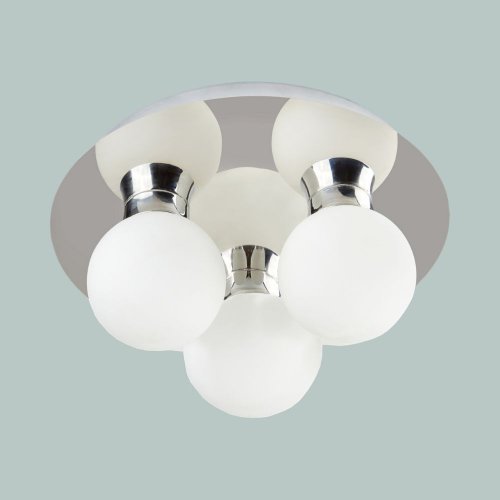 17P149 3lt_round přisazené svítidlo LED na strop IP44 lesklý chrom