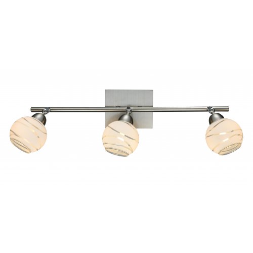 ESTO 760016-3 PAVO spot na liště 3xG9 nikl mat a sklo bílé - obrázek