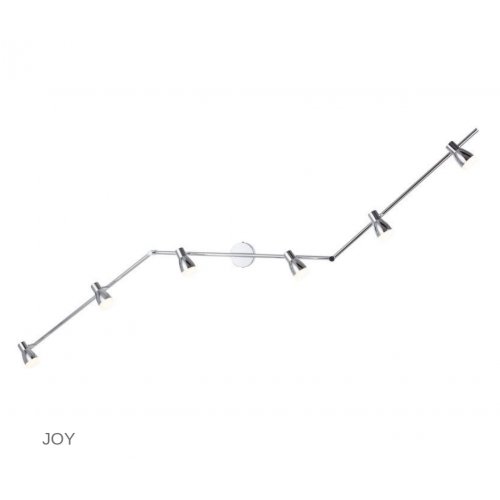 ESTO 762044-6 JOY spoty na liště 6xLED lesklý chrom a akryl - obrázek