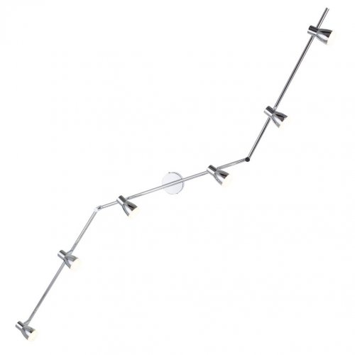 ESTO 762044-6 JOY spoty na liště 6xLED lesklý chrom a akryl