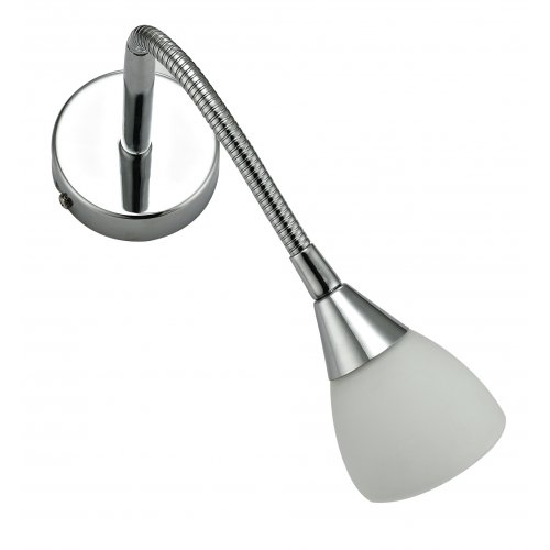 SPOT-F1 přisazené svítidlo na stěnu v kovu chrom lesklý a sklo - obrázek