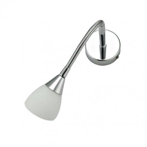 SPOT-F1 přisazené svítidlo na stěnu v kovu chrom lesklý a sklo