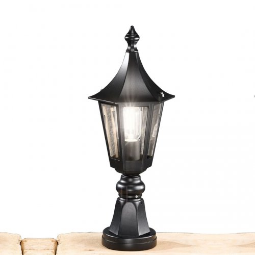 SEN302-6 Bark venkovní sloupek malý IP43 černý výška 48cm - obrázek