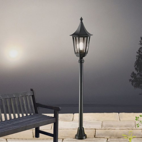 SEN302-5 Bark venkovní sloupek střední černý IP43