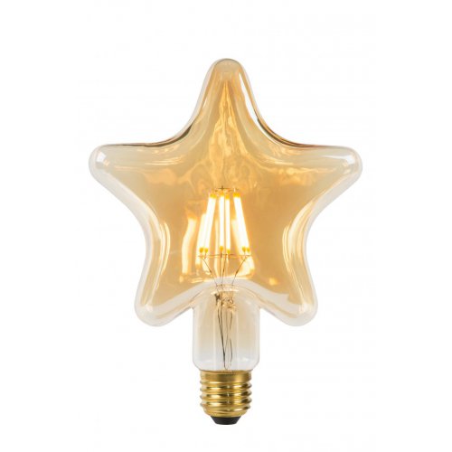 LUCIDE LED BULB - STAR  - LED - E27 - 1x6W 2200K - Amber žárovka, zářivka